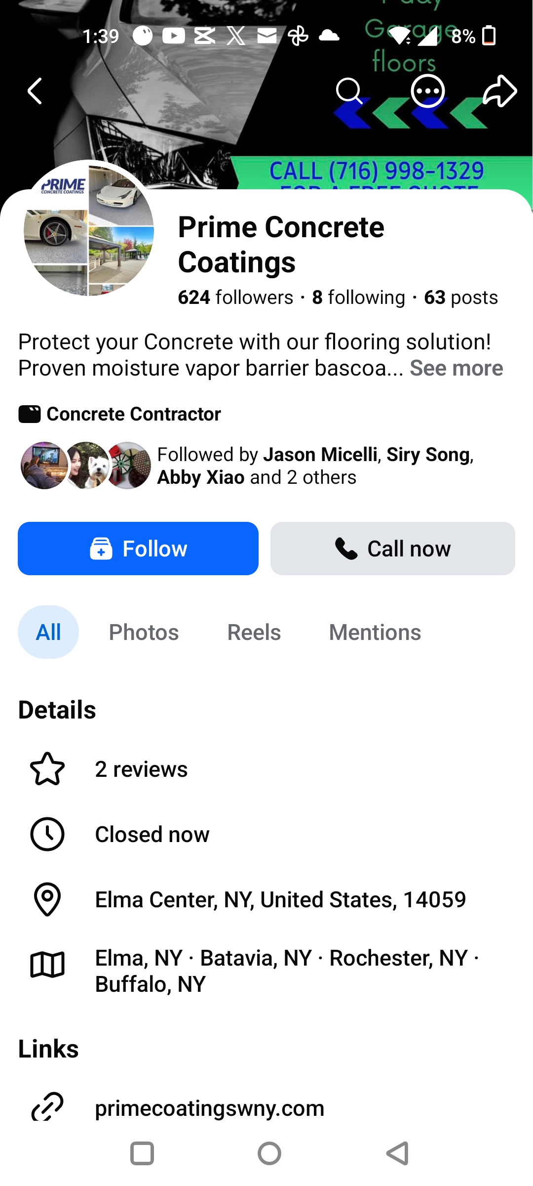 Full-flake epoxy garage floor with white Corvette — JK Precision Cleaning